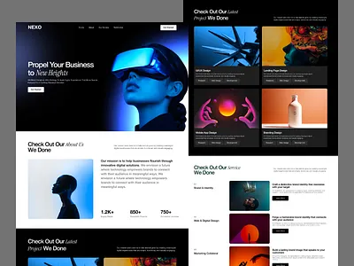 Bold & Conversion-Driven Landing Page Design agency website clean design conversion design creative design dark ui digital agency figma ui futuristic ui hero section landing page design modern website portfolio design premium ui saas landing page startup website ui design ui inspiration ux design web design website inspiration