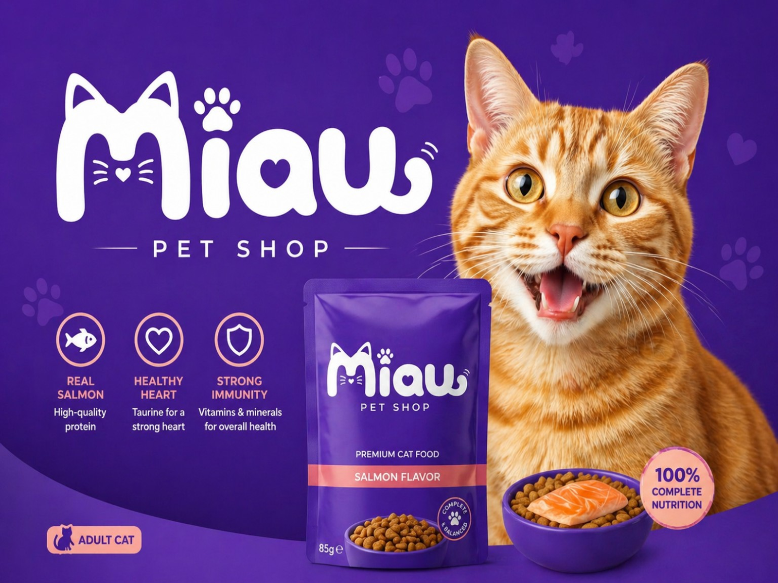 Example of Modern Cat Logo Design