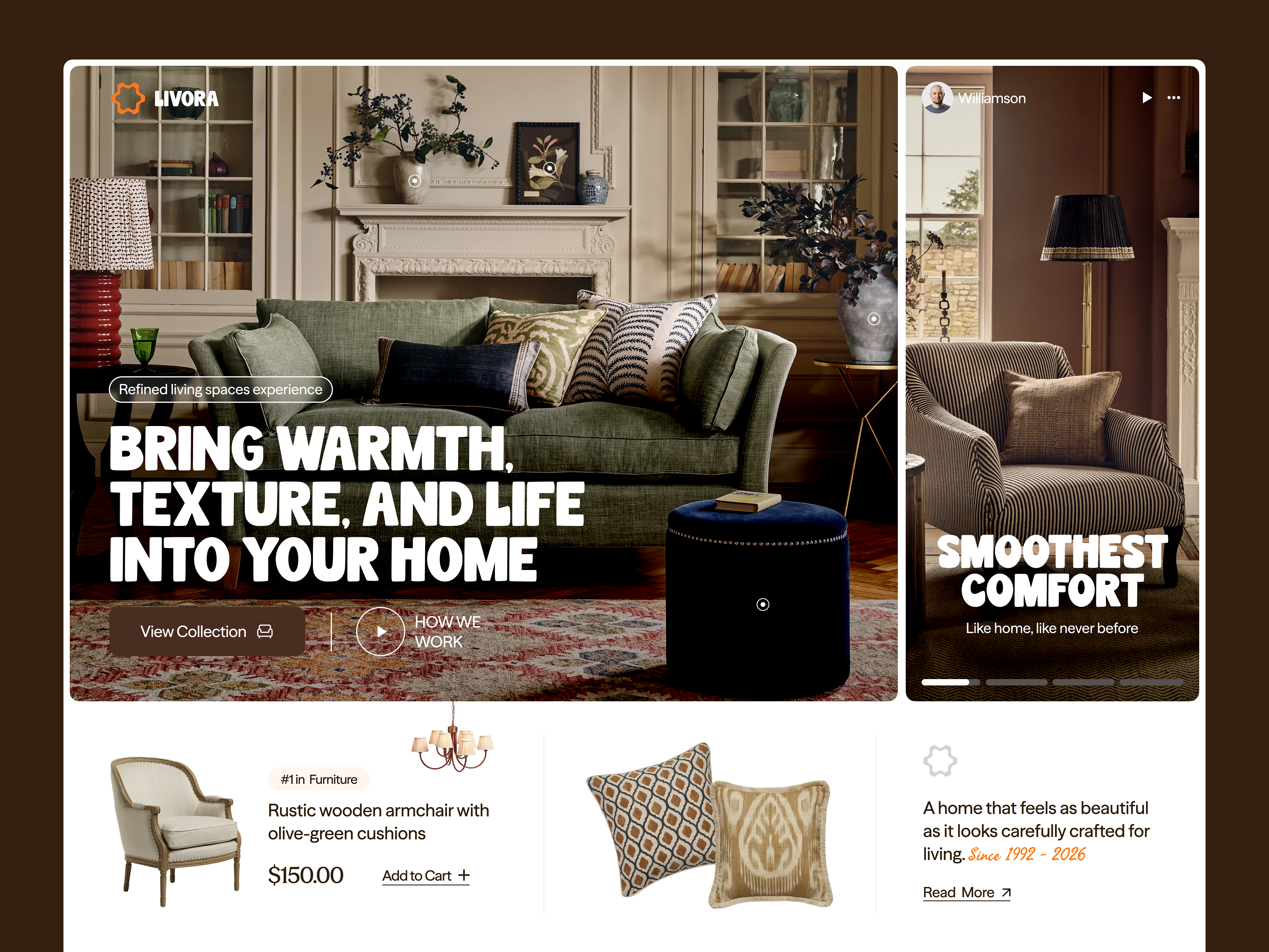 Livora - Furniture Website Design