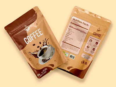 Coffee Pouch Packaging Design design graphic design illustration label design label packaging packagedesign packaging design packaging mockup packagingdesign pouch ui