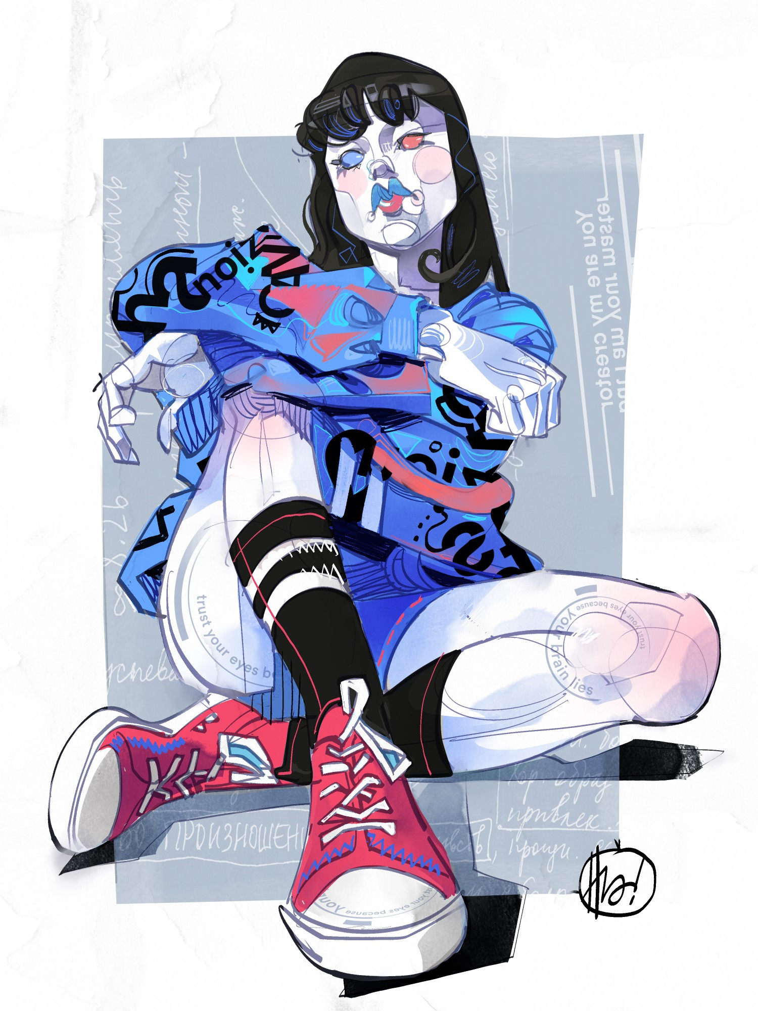 So Fxxxxxg Special girl outfit girl power graffiti illustration lifestyle urban ourfit