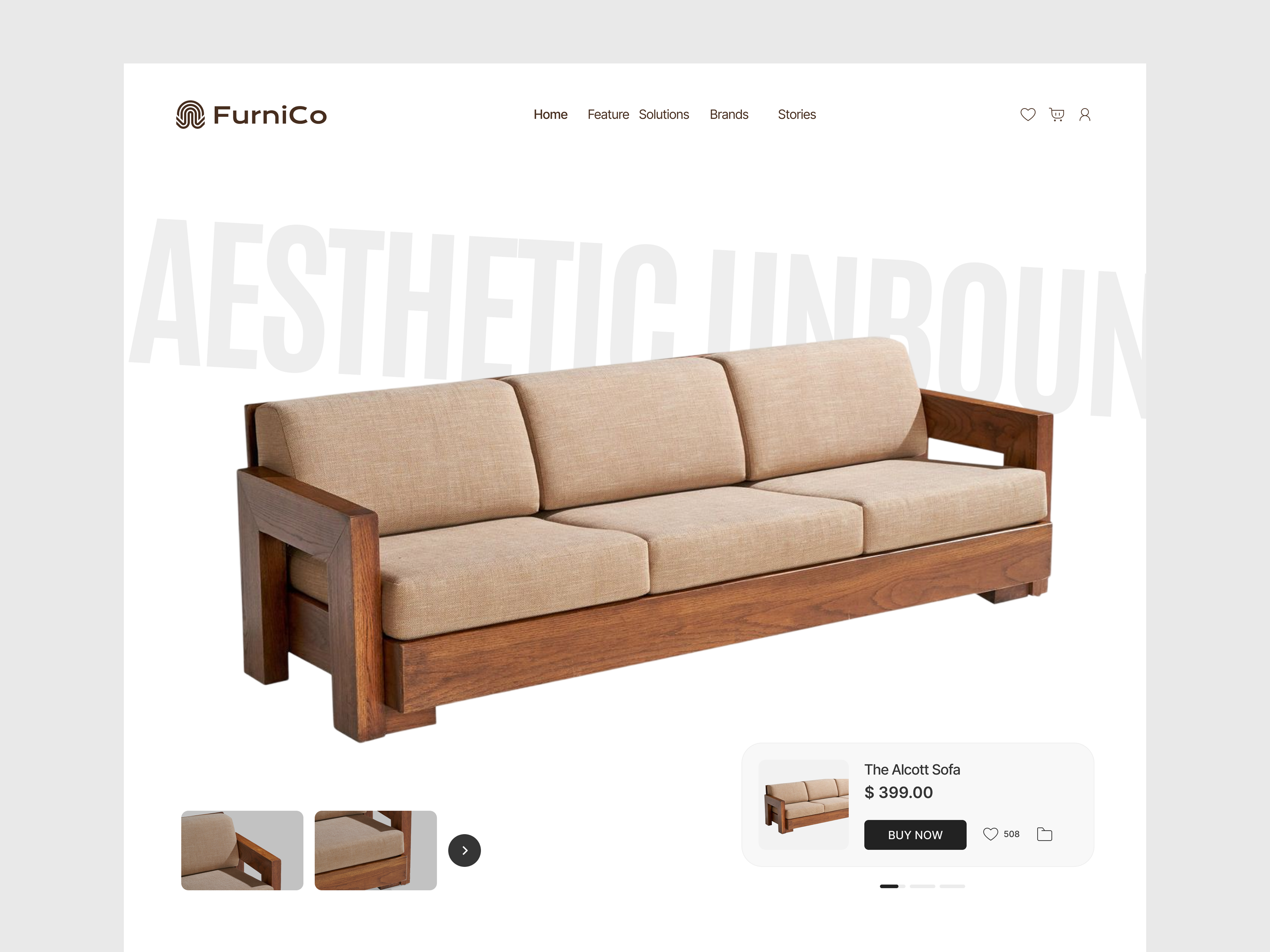 Example of E Commerce Website UI/UX Design