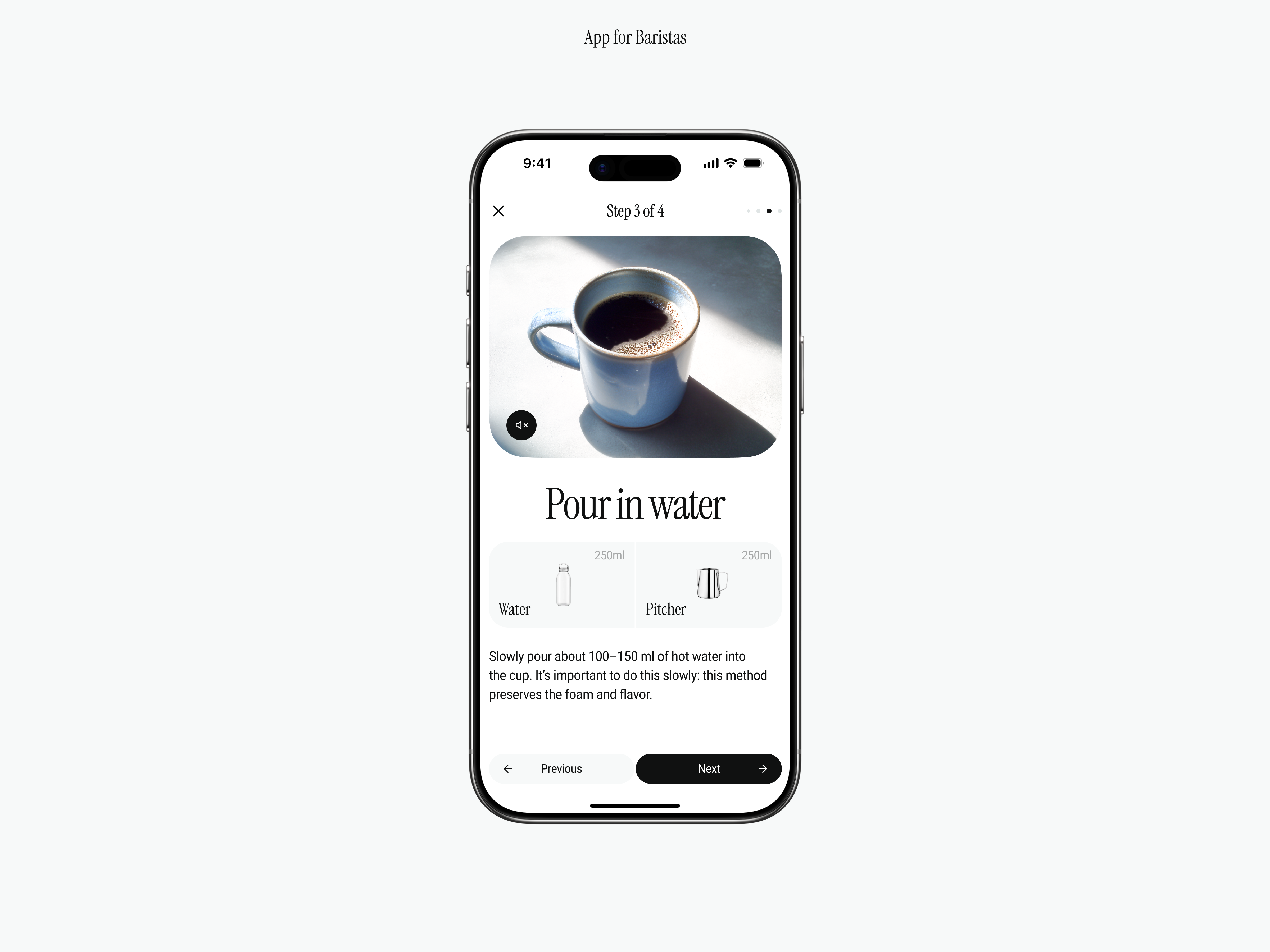 Training App for Baristas app barista baristas coffee graphic design guide ios product training ui ux