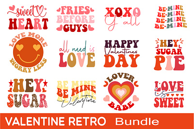 valentine retro bundle valentines gnome svg bundle