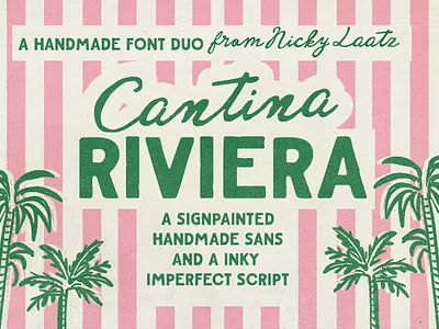 Cantina Riviera Font Family bold duo font fonts french fresh italian lettering posters typeface typography