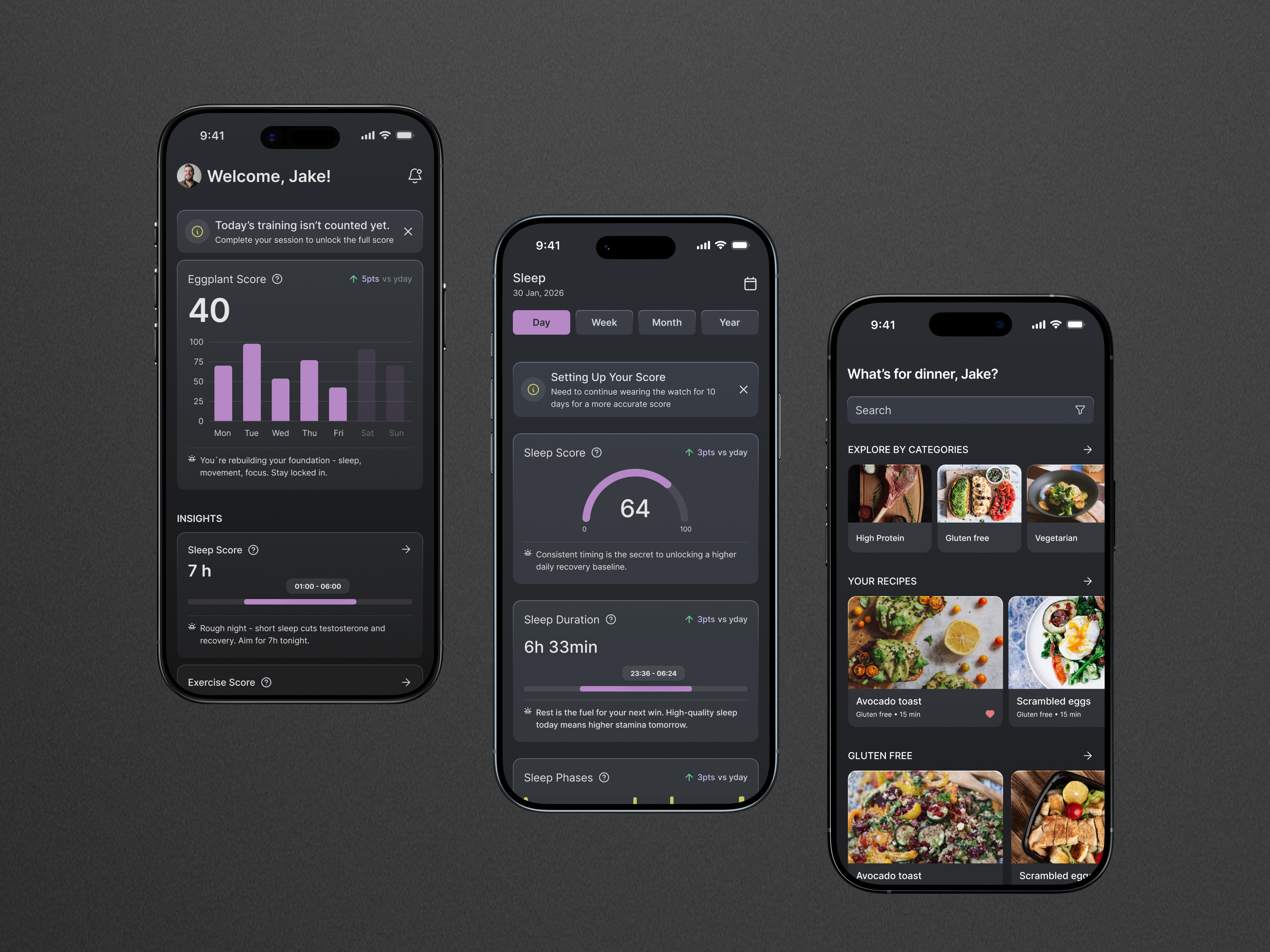 Eggplant Sexual Health App Design app app design figma fitness app graphic design ios app logo mobile app design purple responsive design ui ui design uiux ux uxui