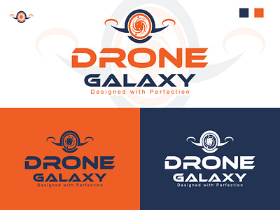 drone galaxy modern minimalist logo