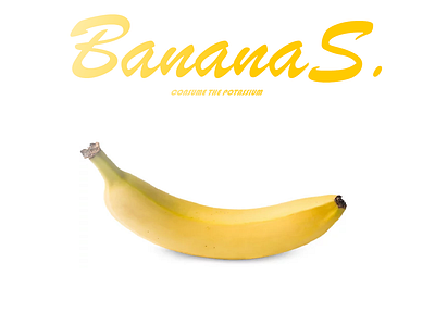 Just a Banana. banana bananas fruit fruits simple simplistic typography ui