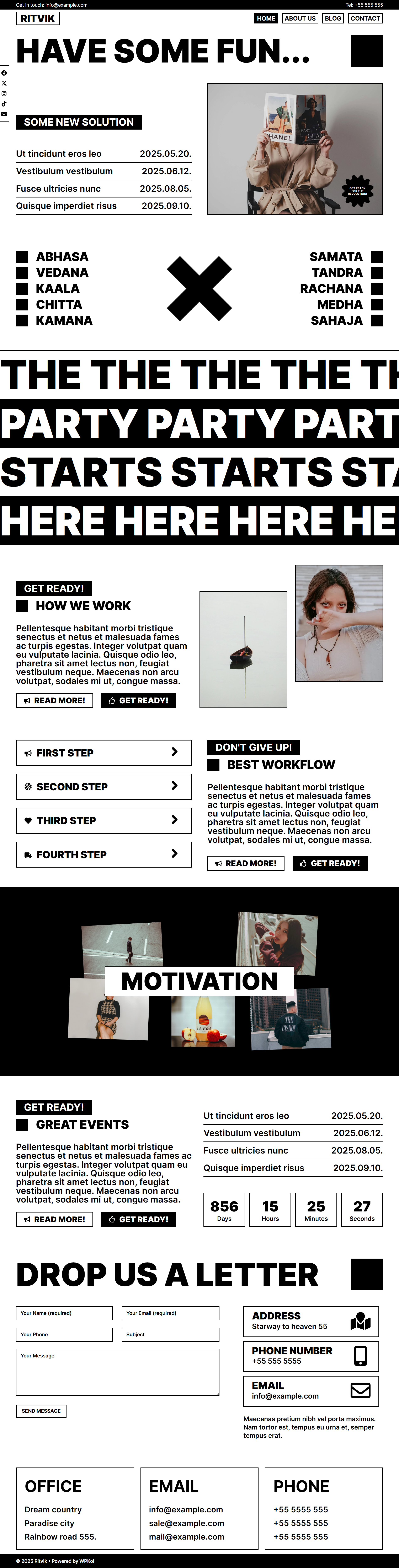 Ritvik WPKoi WordPress Theme elementor light modern template ui webdesign website white wordpress