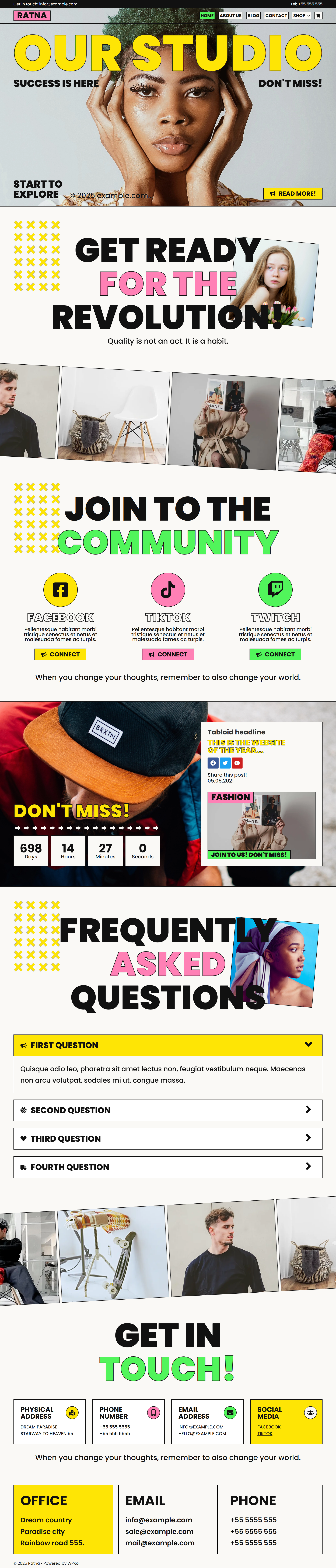 Ratna WPKoi WordPress Theme