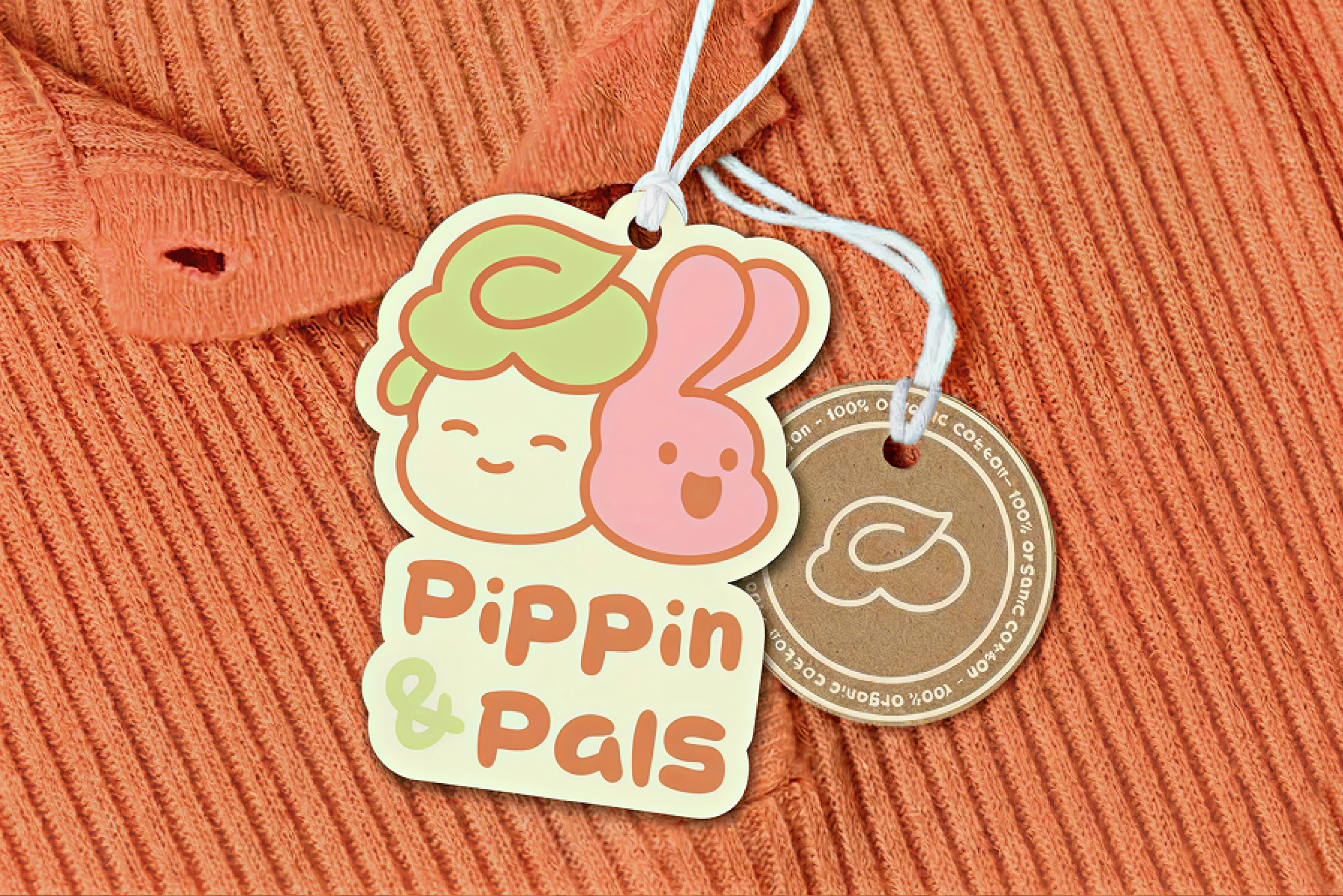 Pippin & Pals – Organic Kidswear Logo & Brand Identity Design apparel branding brand identity brand identity design branding design children clothing clothing clothing brand color palette ecommerce fashion branding kids fashion kidswear logo design mascot design organic organic brand packaging design pastel playful visual identity