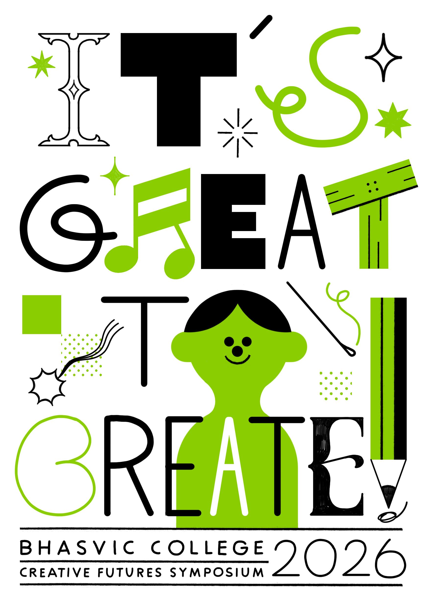 Bhasvic Creative Symposium - Poster colour design editorial illustration illustration poster print