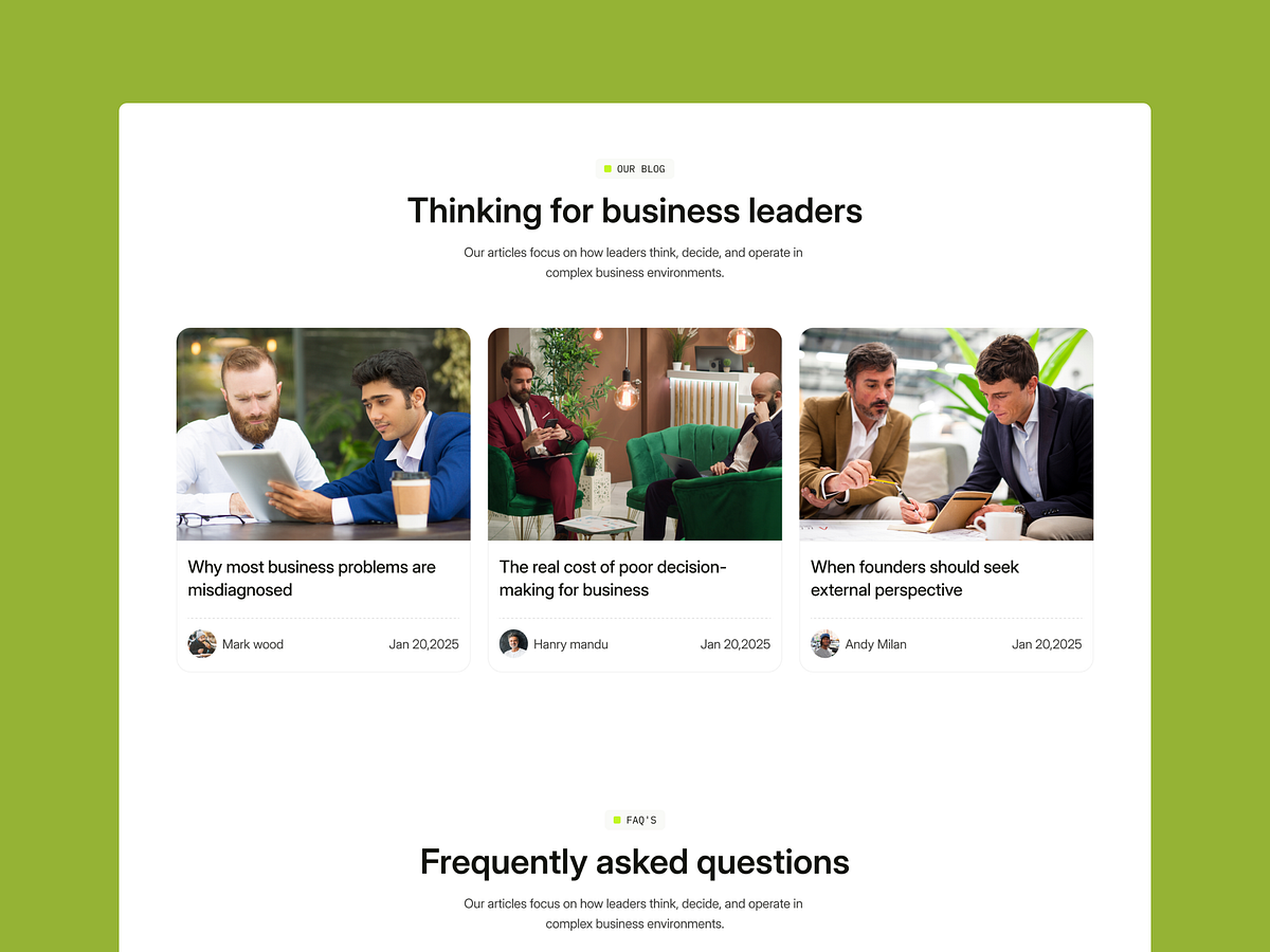 Advisory Template — Key Pages Designed to Convert Image 2
