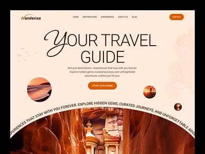 Wanderixa - Travel Agency Website Design for Tourism Brands booking site design custom travel website landing page tour agencies tour and travel tourism tourism brands tourism business tourism website travel travel agency travel agency web design travel agency website travel agent travel booking travel design travel website design travellers trip planner uiux design