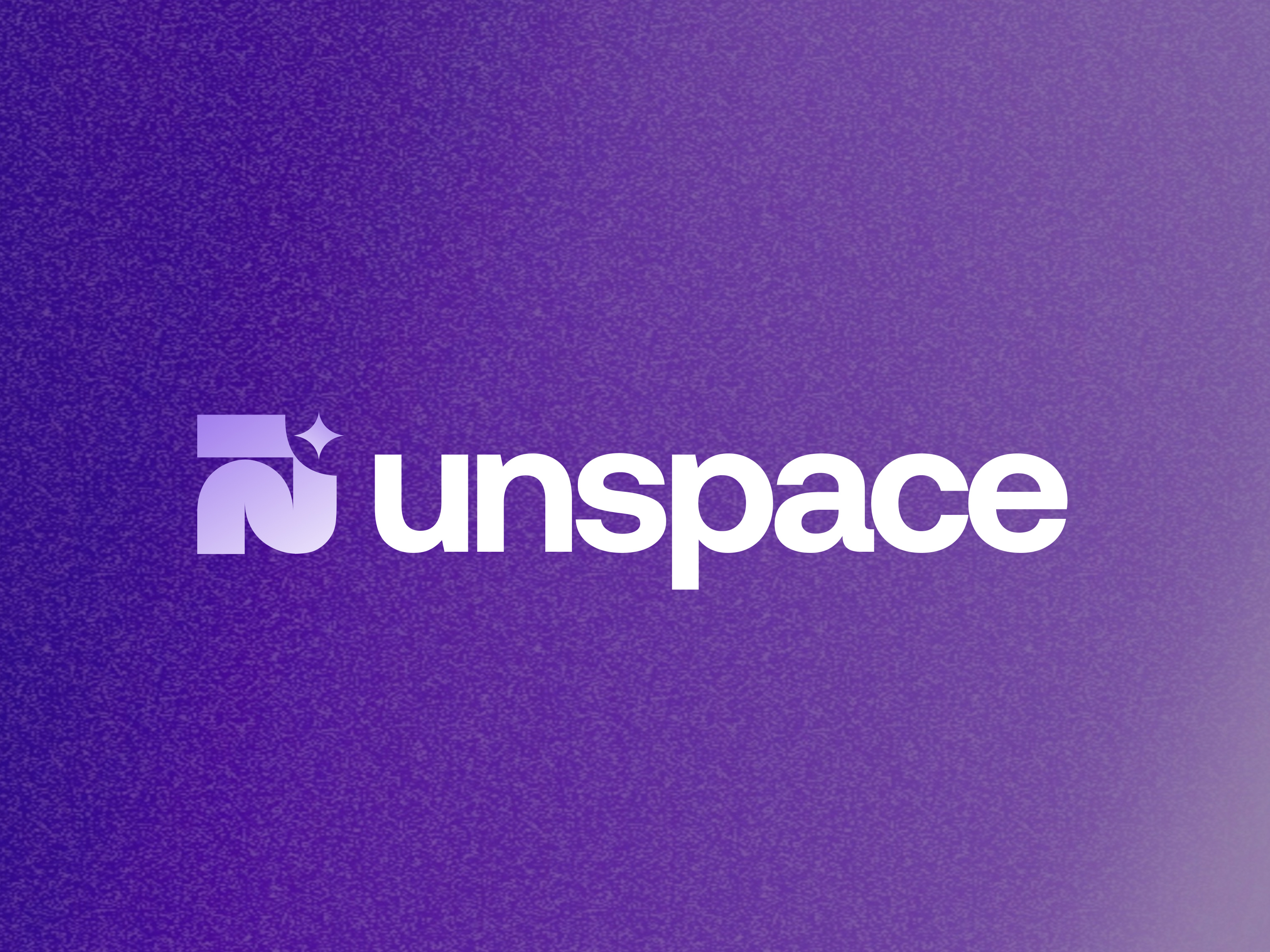 Stripping Back to Unspace 3d 3d logo branding branding identity geometric glass gradient logo logo redesign mockup modern logo old vs new purple redesign space style guide texture ui uiux unspace