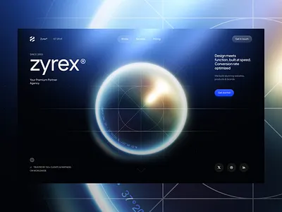 Digital Agency - ZYREX agency dark framer portfolio studio ui ui design web design webflow website