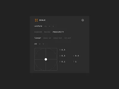 PROXIMITY for Generista 2d pad algorithm curve easing figma plagin generative design input minimal patterns plugin proximity random text field ui ui design