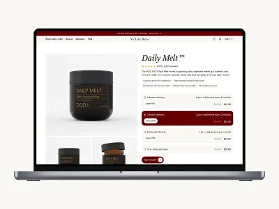 UX/UI Redesign of a Shopify eCommerce Platform with a CRO Focus branding bright ui clean ui design ecommerce figma health landing landing page mobile first modern ui premium design product focused ui redesign shopify design ui uidesign ux website wellness