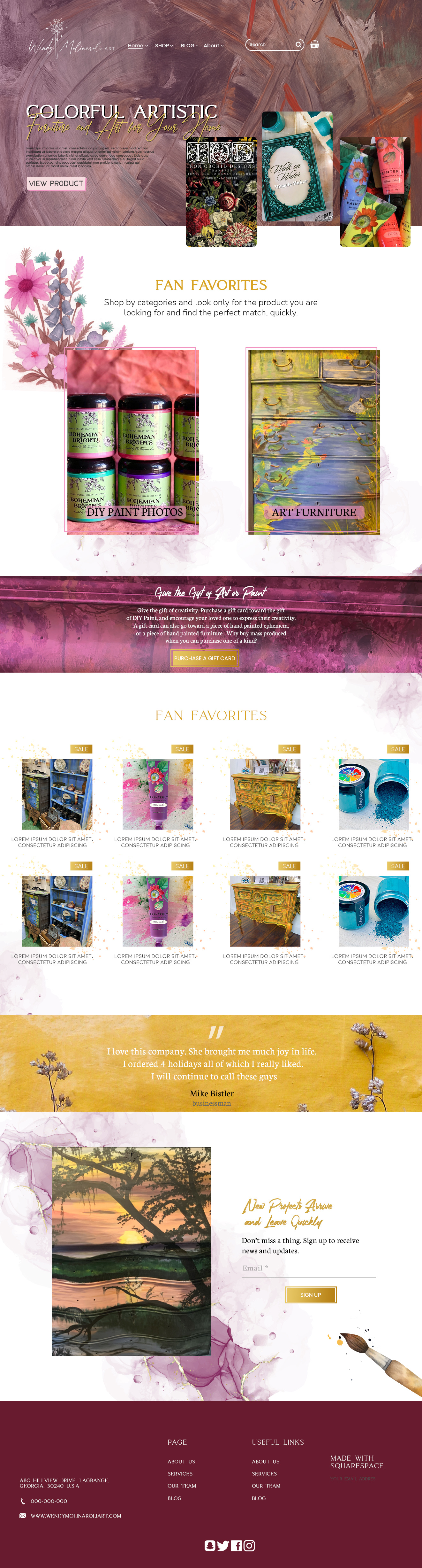 Artist website art website artist website artsit colorfull website craetive website creative custom website designer website ui ux website