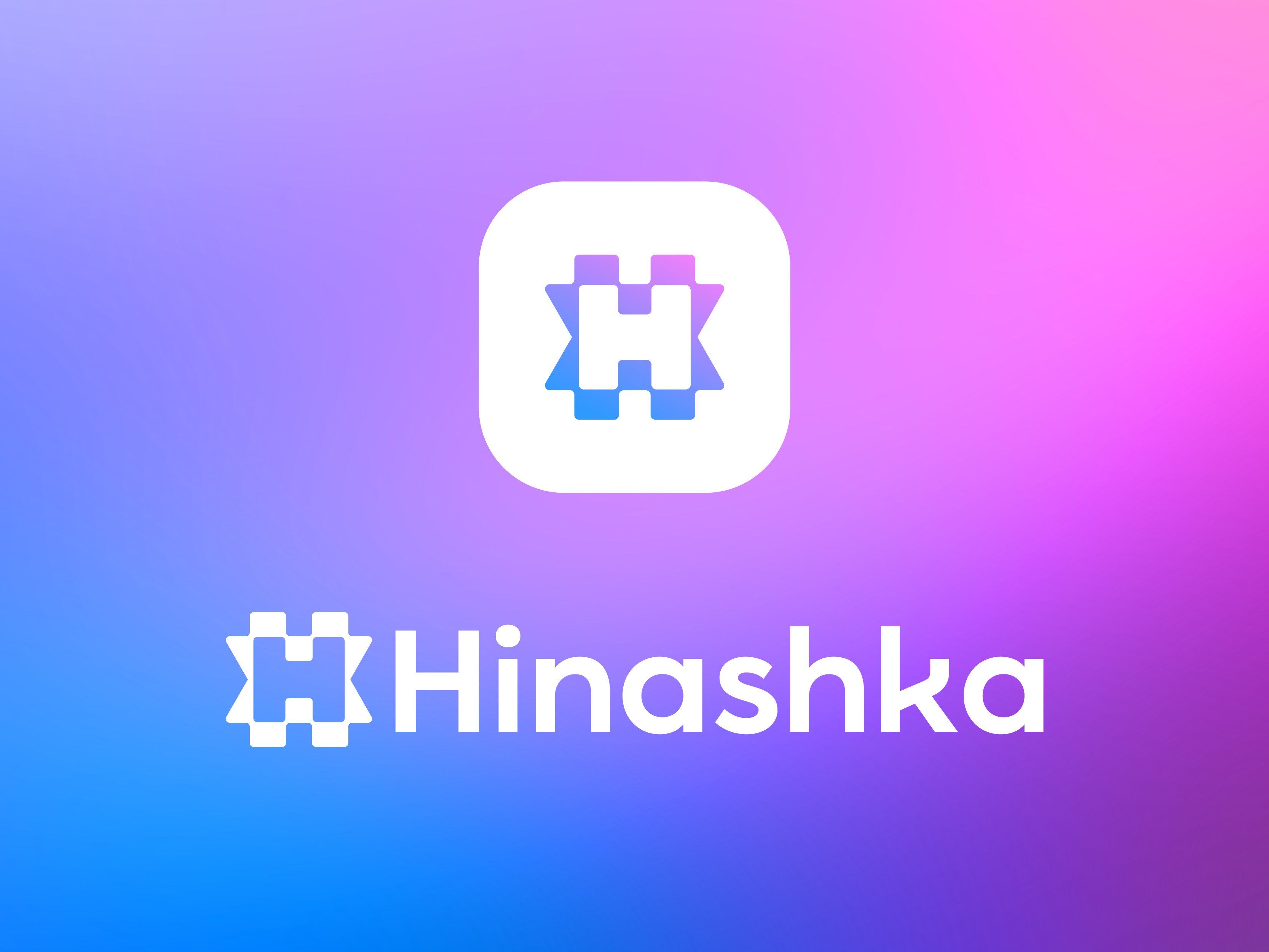 Modern Letter H Logo Design | AI Tech SaaS B2B Startup Branding