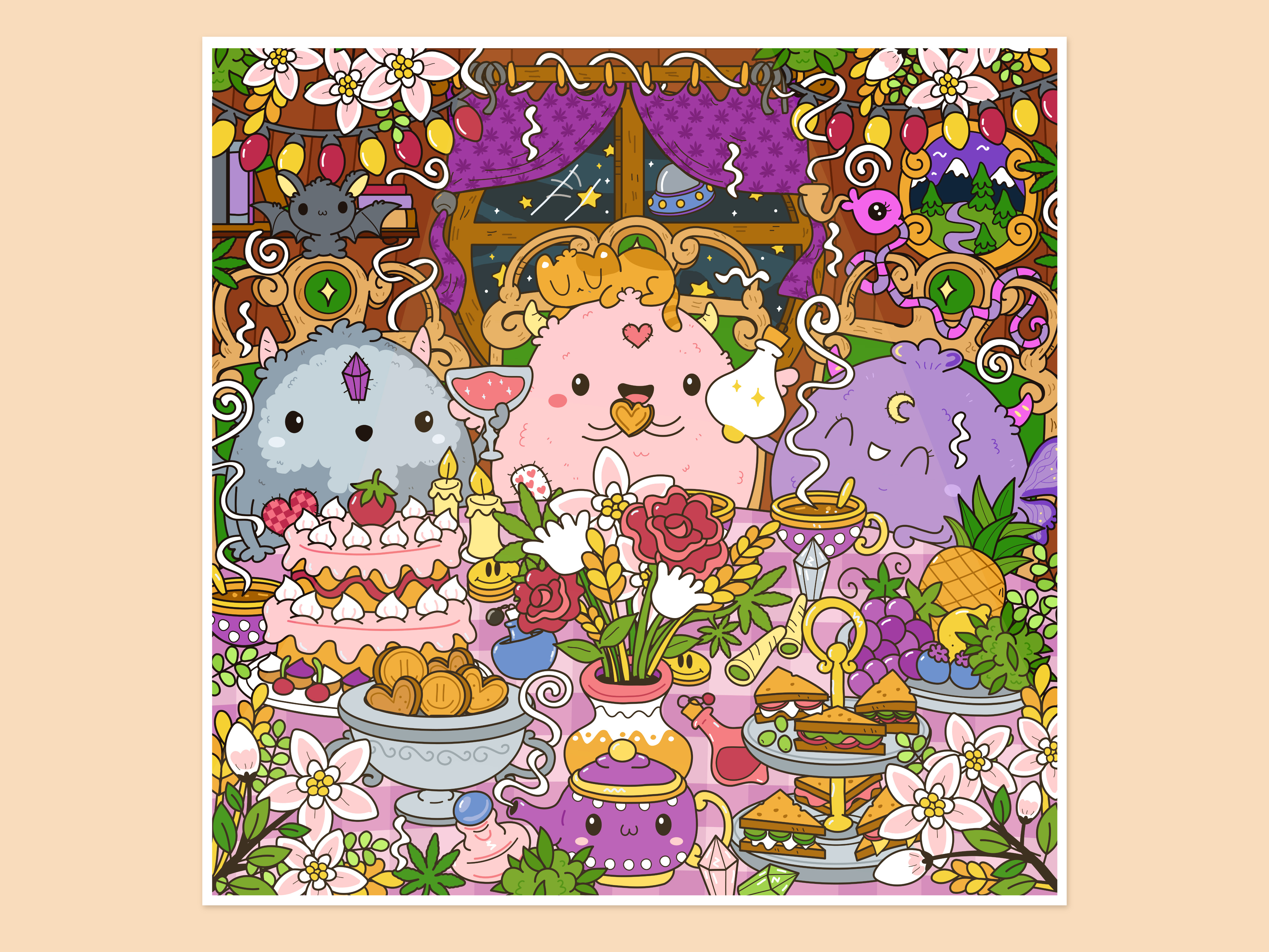 Example of Cute Kawaii Cartoon Character