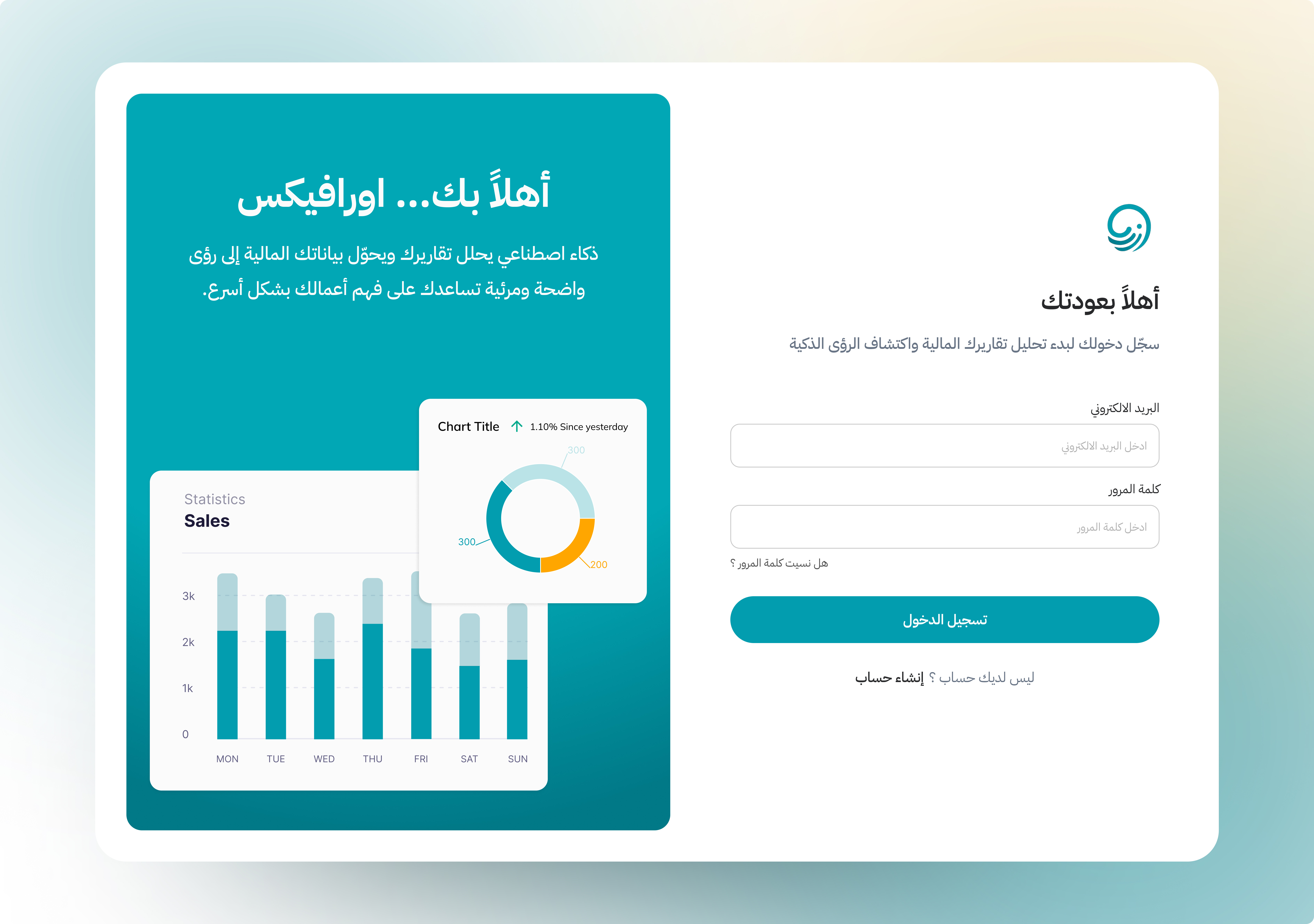 منصة ذكاء اصطناعي لتحليل التقارير المالية، بواجهة شات ذكية وتجرب