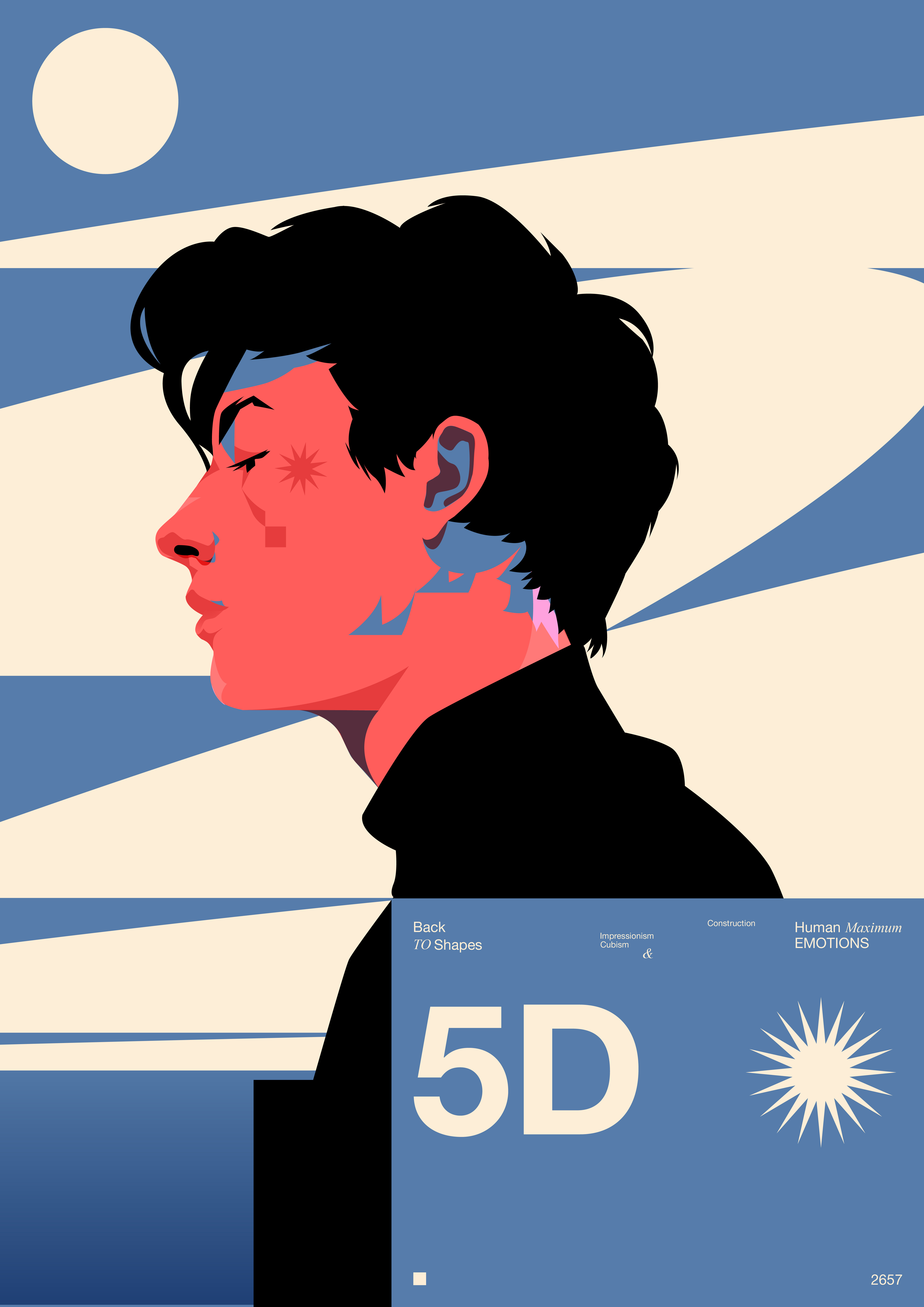 2657. 2657 abstract composition cover cover illustration design editorial editorial illustration gird graphic design illustration layout man man illustration man portrait minimal portrait poster vector vector illustration