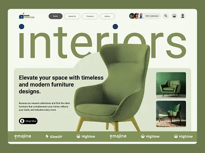 Modern Furniture eCommerce Website e commerce store ecommerce landing page furniture furniture ecommerce furniture landing page furniture website home décor luxury furniture luxury furniture website modern modern furniture modern furniture website modern web design