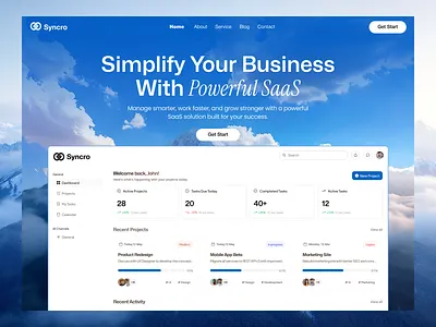 SaaS Website Landing Page Design finance website landing page design landing page redesign landing page ui ux modern saas website saas landing page saas website design saas website ui web design uiux website redesign
