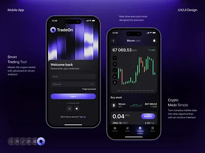 Crypto | Crypto Trading | Crypto App | Mobile App Design | UIUX app design app interface application design crypto design crypto investing crypto security cryptocurrency digital assets fintech design mobile mobile app design mobile design mobile interface mobile trading modern design product design trading app trading platform trading tools ui ux