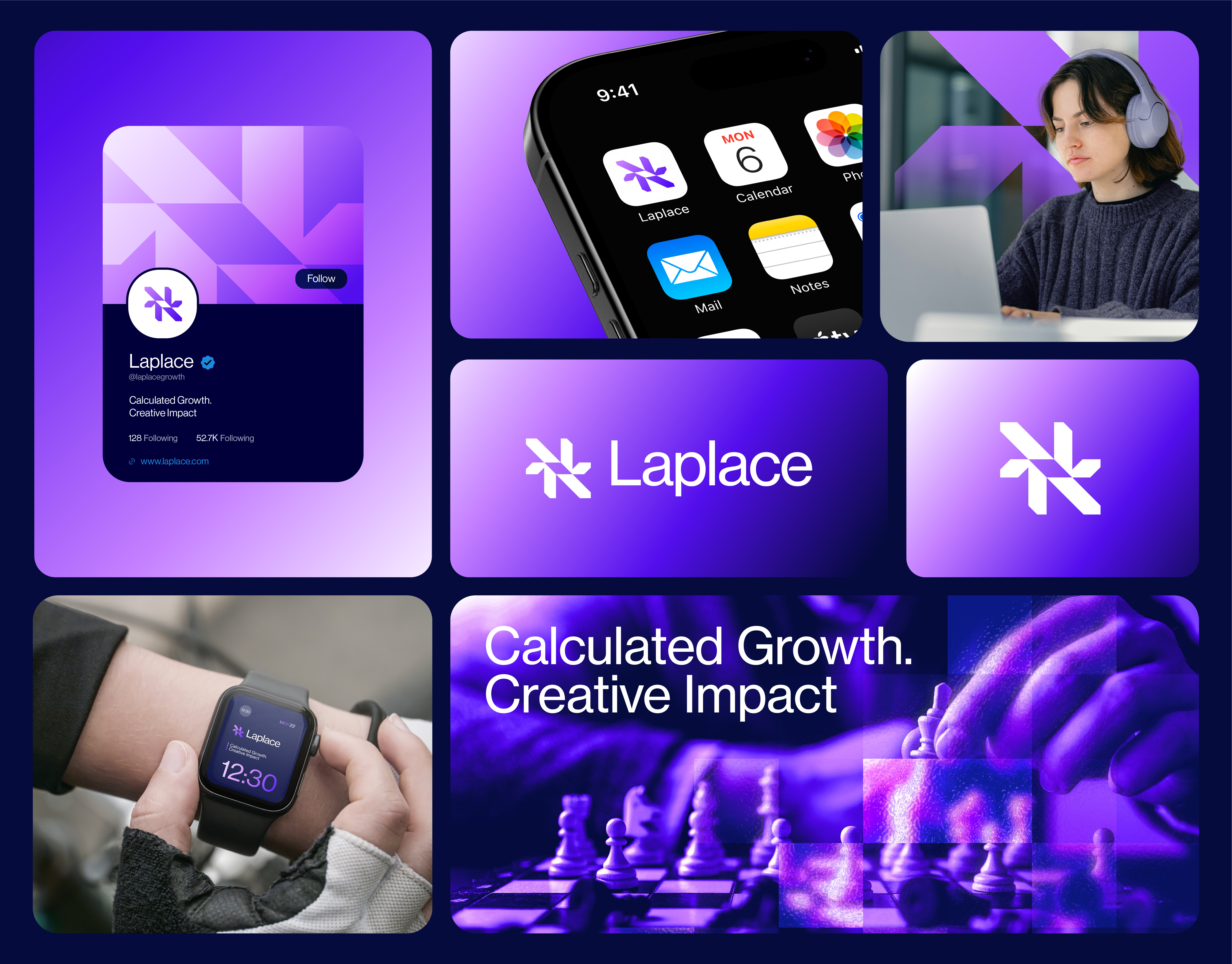A Full Brand Design for Growth Consultancy Platform | Laplace adobe brand design brand identity branding cunsultant brand figma full branding graphic design logo social media