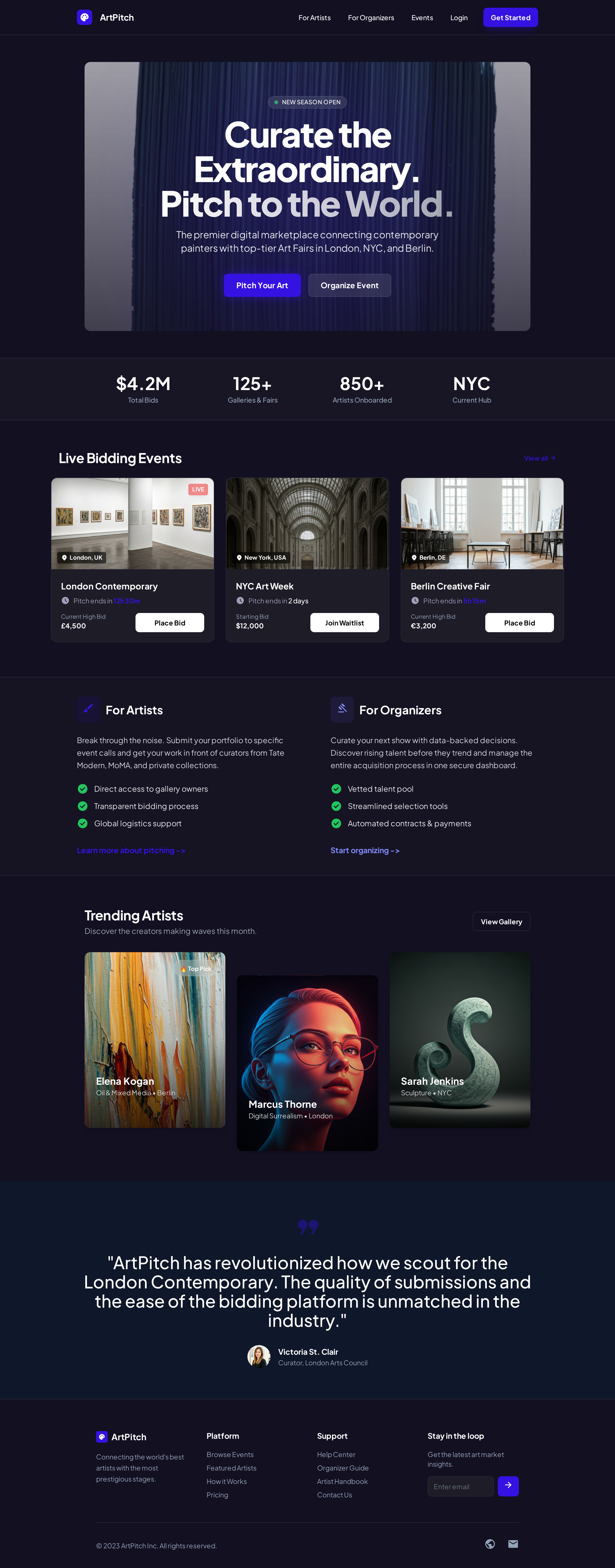 Art Bidding Web Design art bidding webdesign
