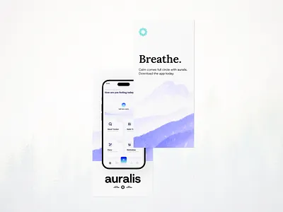 Auralis Wellness - Flyer Design app design branding custom branding custom logo flyer flyer design graphic design logo logo design motion graphics stationery stationery design wellness