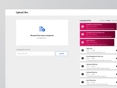 NLP Data Analysis Flow Concept app appconcept dataanalysis designthinking enterpriseapp minimal nlp productdesign ui uploadfiles ux visualdesign