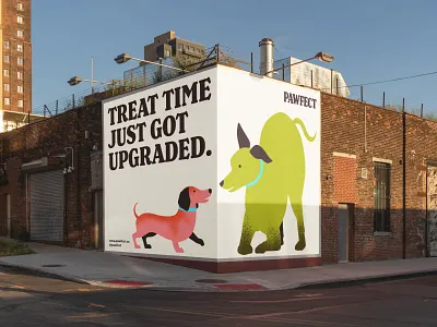 Pawfect - OOH Ad Mockup art billboard branding design digital dog dog illustrations dog treats graphic graphic design illustration illustrator logo ooh pet branding pet illustrations