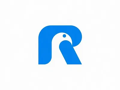 Logo bird logo brand identity branding creative letter r logo logo logo design minimalist logo r logo design