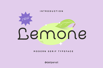 Lemone - Fresh Serif Typeface design font fresh inspiration lemon lime logo serif