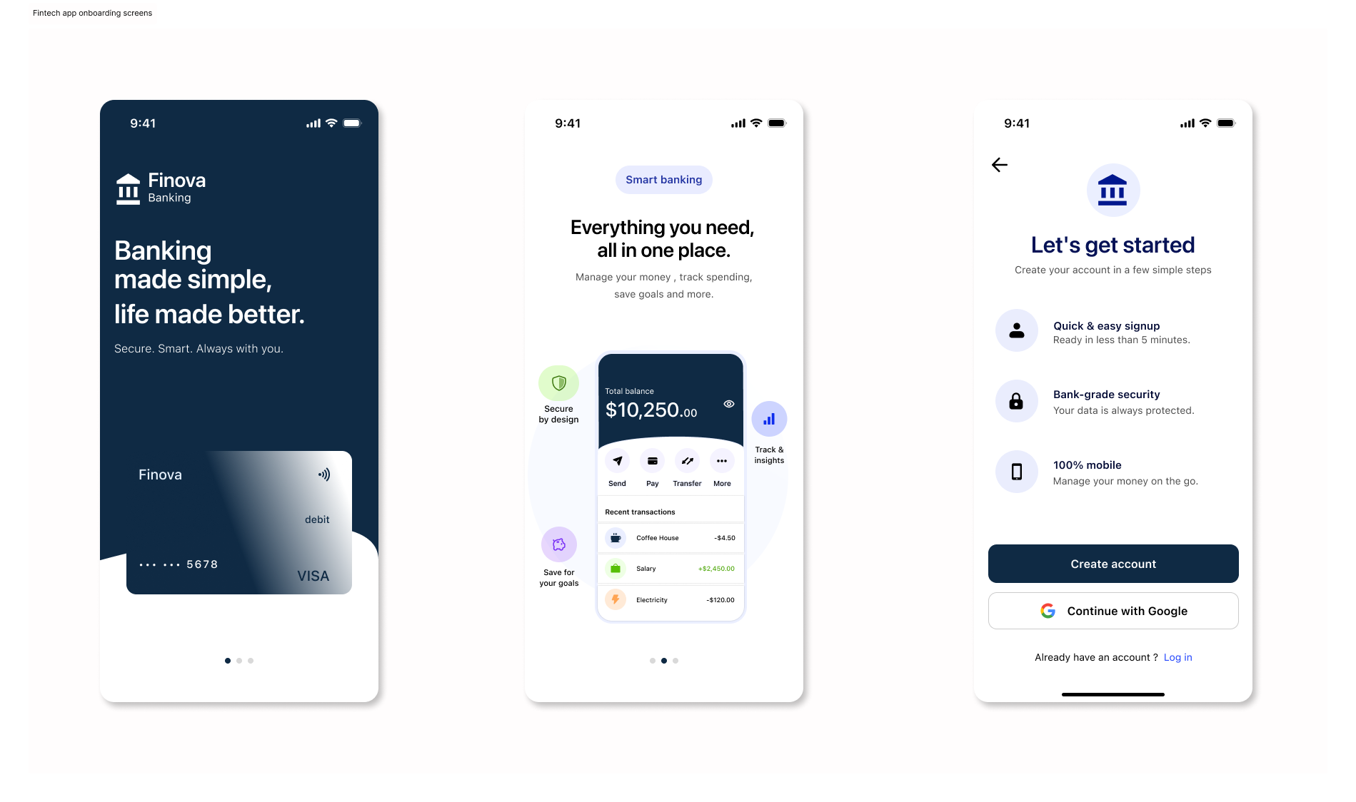 Example of Modern Landing Page UI Design