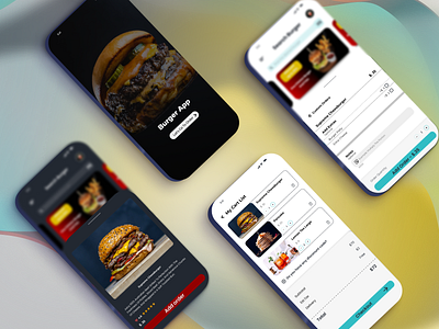 Burger - Mobile app branding design mobile app ui