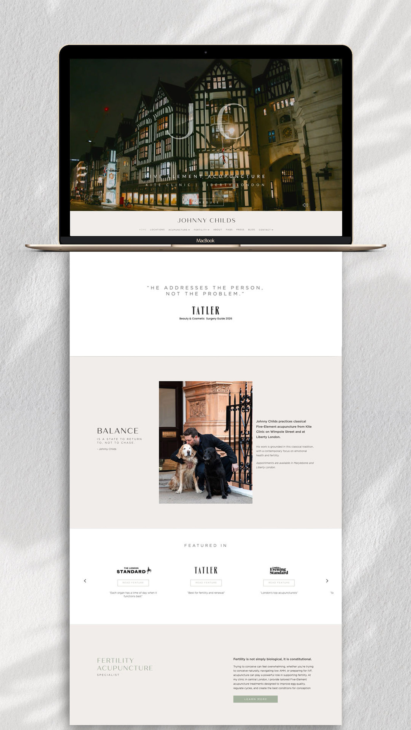 Johnny Childs Acupuncture – Website Design clean clinical editorial responsive design ui web design web development website design wordpress