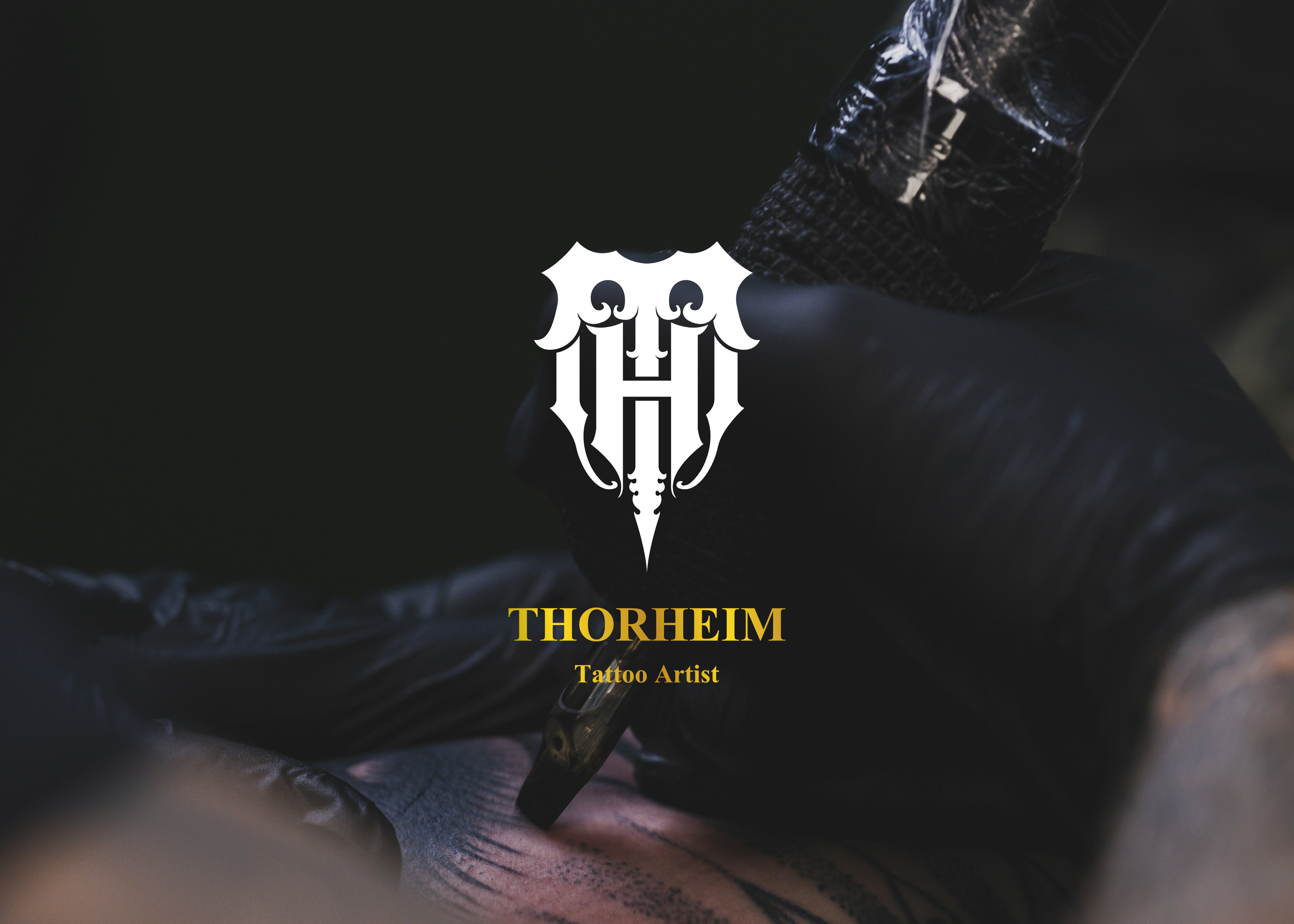 Thorheim Tattoo Artist Logo apparel apparellogo branding clothing clothinglogo design graphic design logo tattoo tattooartist tattooartistlogo tattoologo typography vector