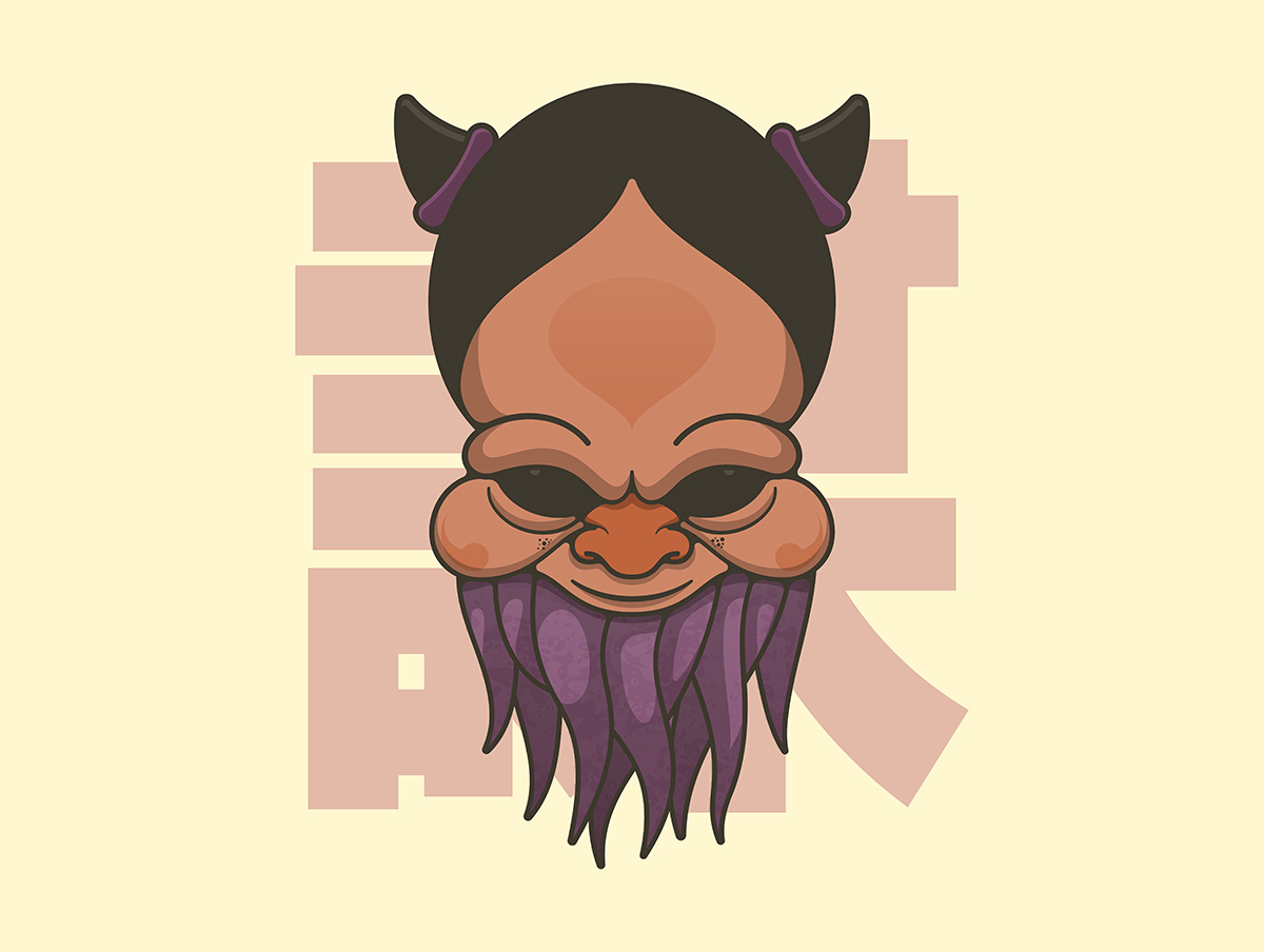 IKAI • 異界 adobe adobeillustrator characterdesign illustration illustrator japan monster vector yokai