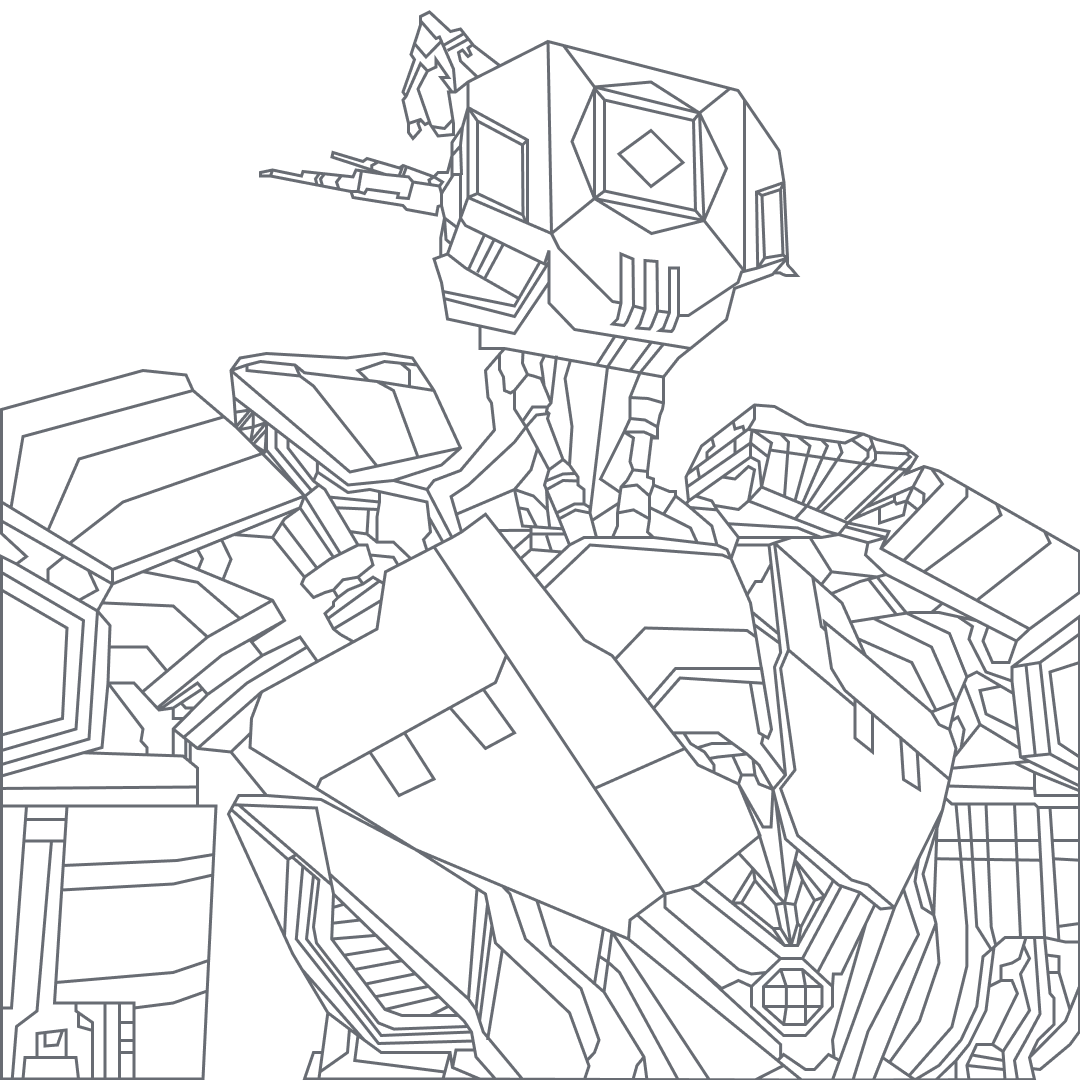 flat line bot design flat line illustration flatlinedesign graphic design single line drawing