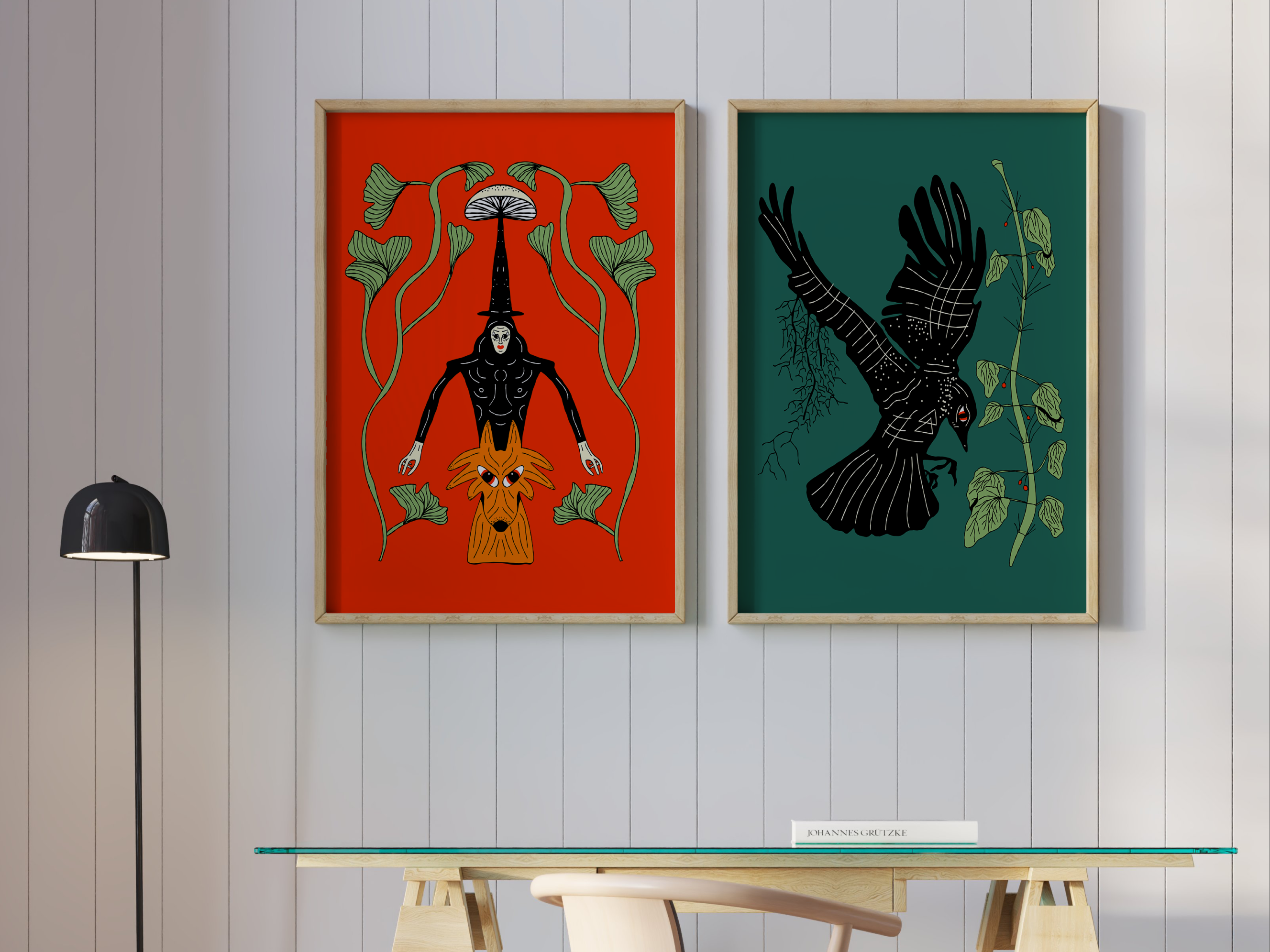 MODERN FOLK ART PRINTS