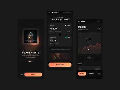 Solana It — Crypto Trading & Wallet Experience clean ui design figma product design ui ui design ux design