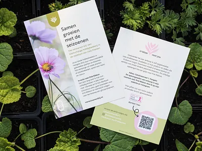 Flyer design for plant nursery– Vier Seizoenen Blij branding branding plant nursery flyer design flyer nature flyer plant nursery graphic design illustration logo design logo plant nursery plant nursery visual identity nature visual identity plant nursery