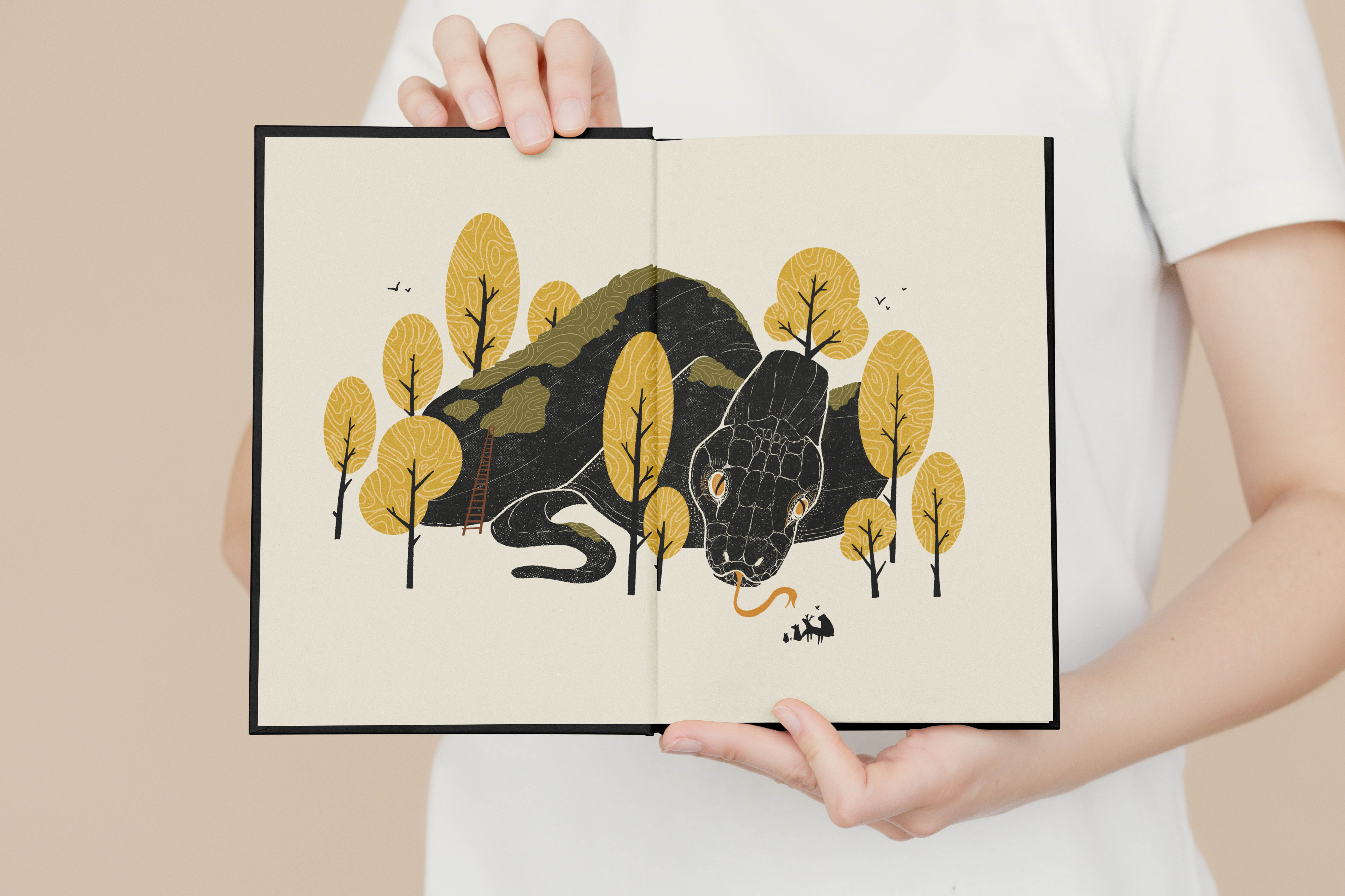 Shedding (s)kin – Illustration for a graphic novel mental health