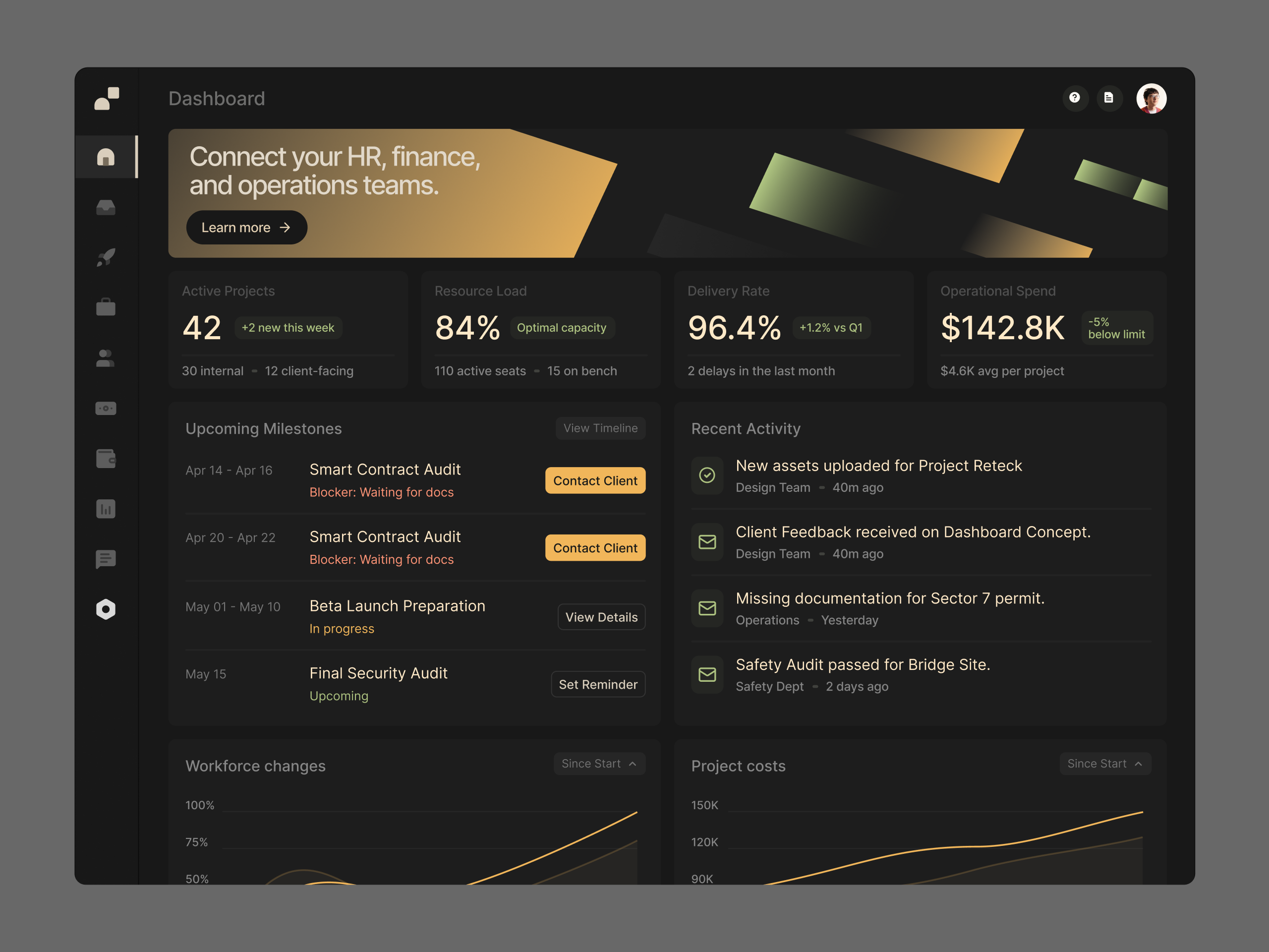 Reteck - dashboard animation exploration ai brand branding dash dashboard digital inspiration landing logo motion product ui visual web webdesign