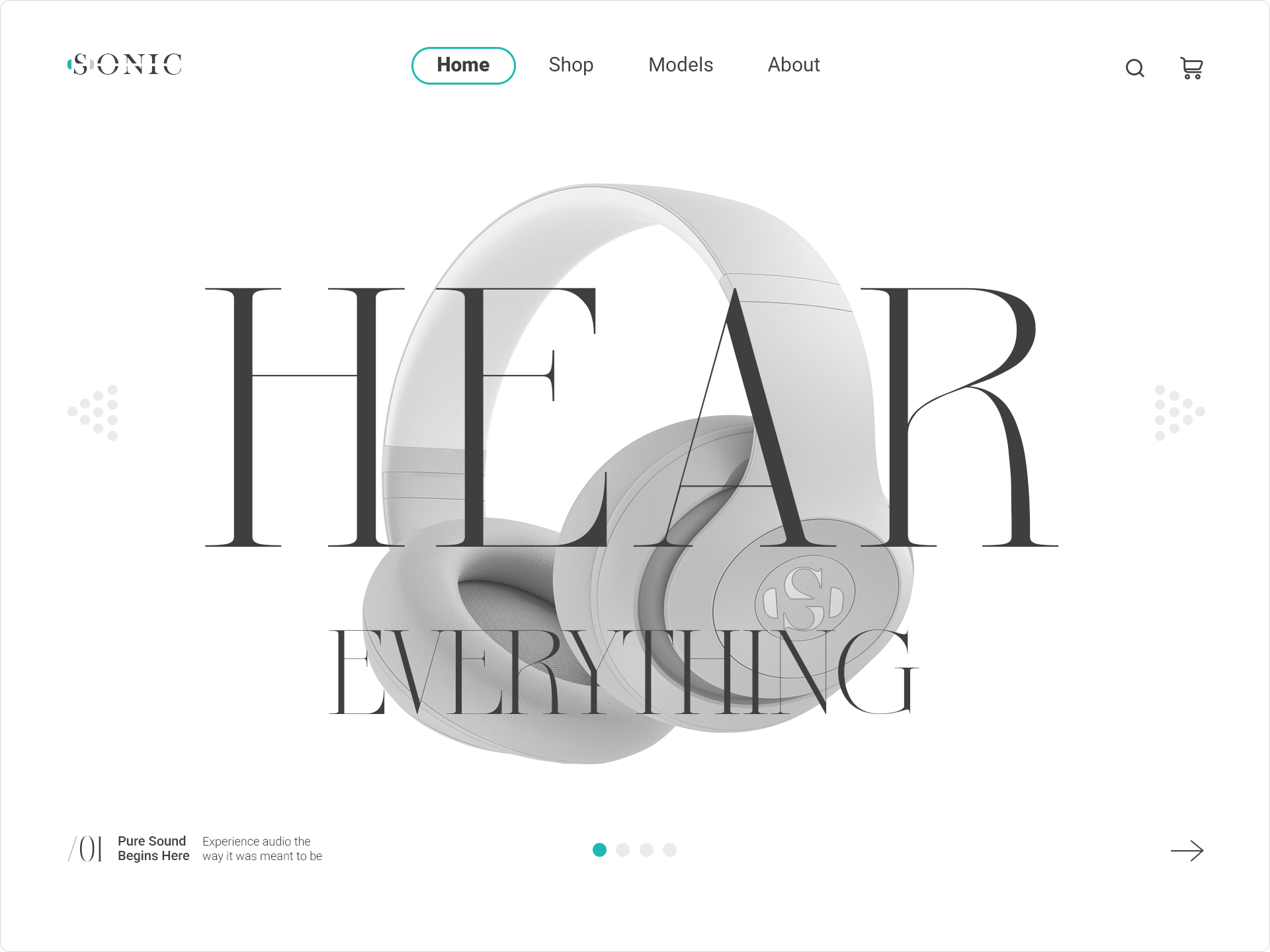 Designed for Sound Lovers design elegant graphic design sleek ui web design