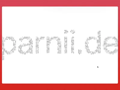 Interactive Typographic Particle Logo Mouse Effect animation animations branding creative coding css design illustration logo logo design logotype mouse effect mouse interaction ui web design
